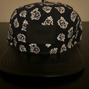 Coach (Rose Collection) GENUINE Leather Strap Hat